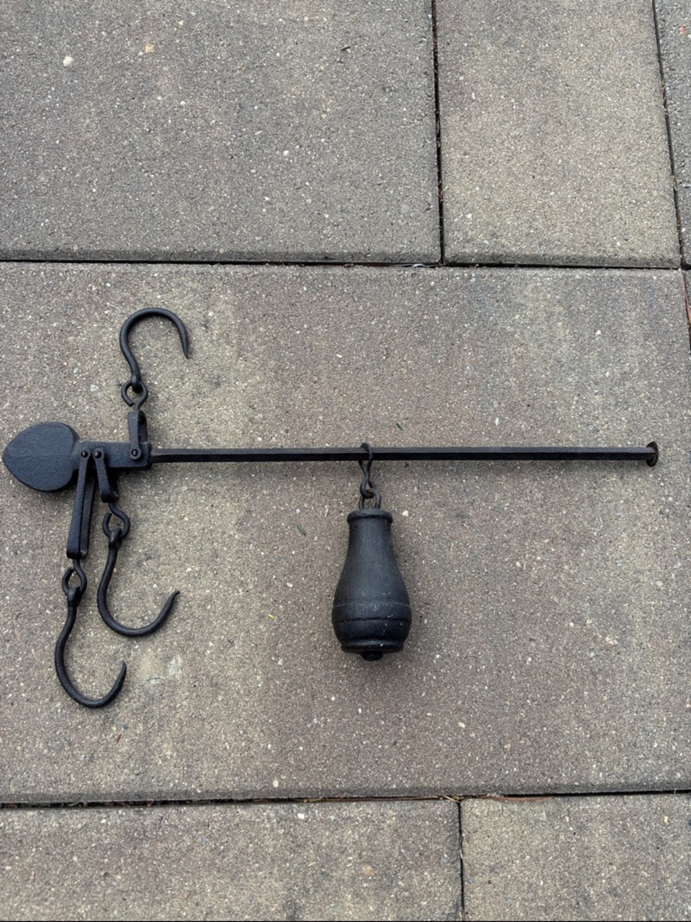 Vintage Cast Iron Hanging Scale